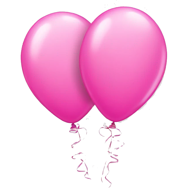 pretty pink balloons 17 emoji