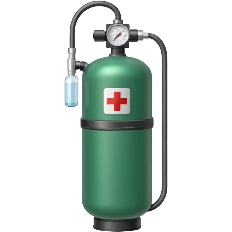 medical oxygen small green tank emoji