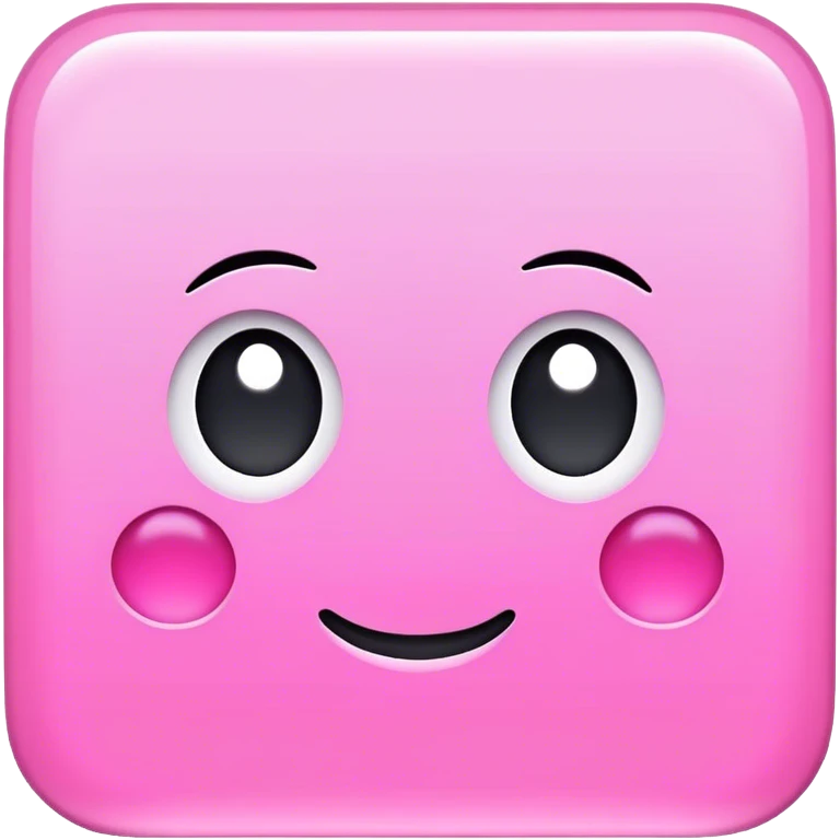 solid faceless pink square emoji
