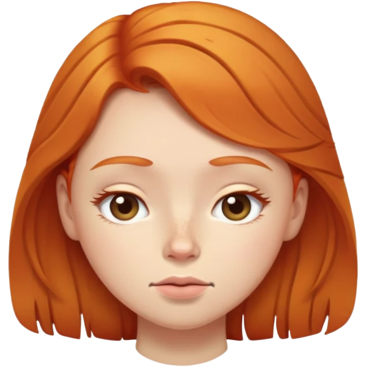 Ginger girl trying to wake up in early morning emoji