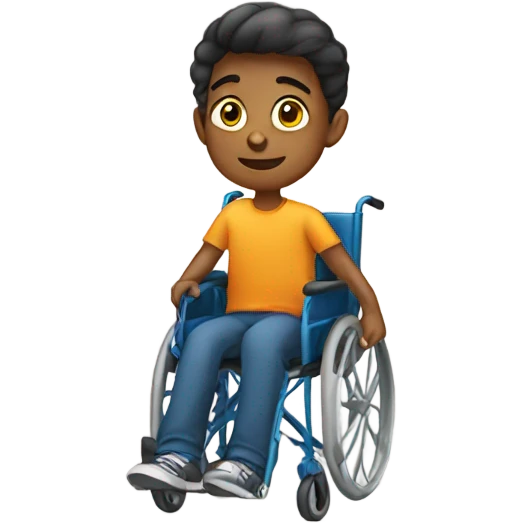 boy in a wheelchair  emoji