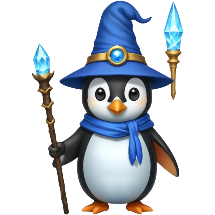 Penguin Wizard emoji