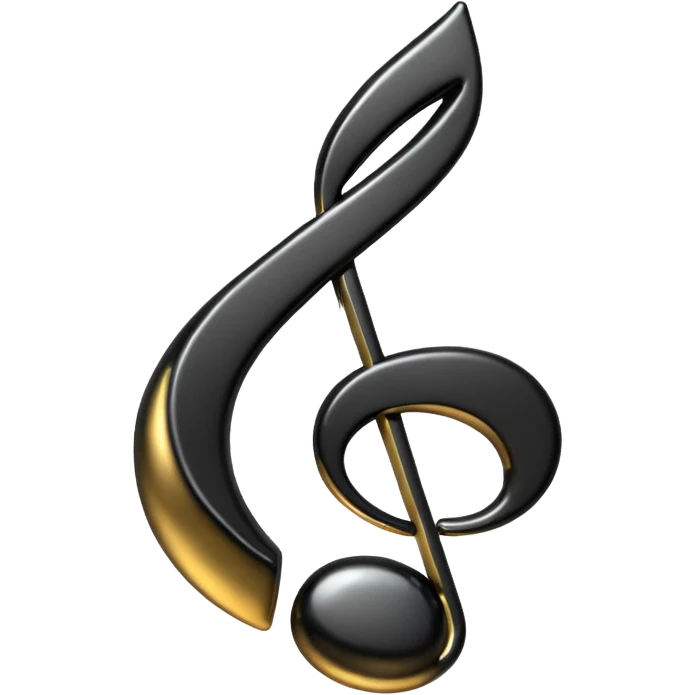 Animated music note bobbing up and down emoji