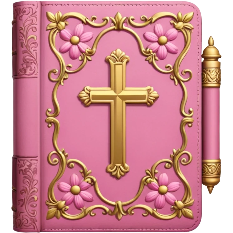 make a girly catholic bible with pink tones emoji