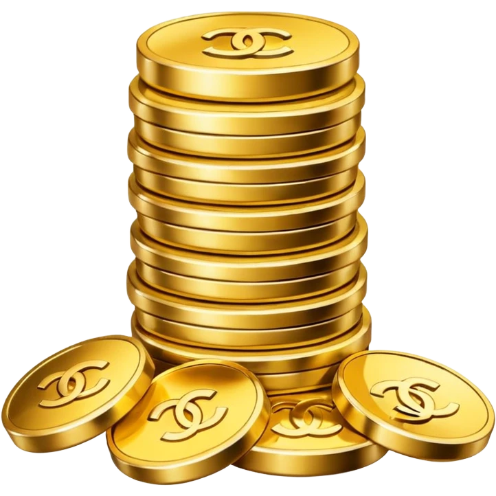 chanel coins stack emoji