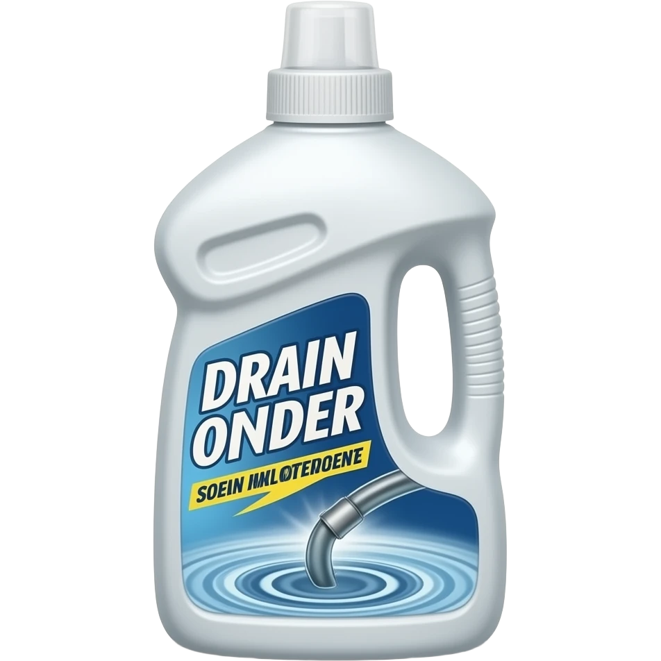 flacon de déboucheur de canalisation emoji