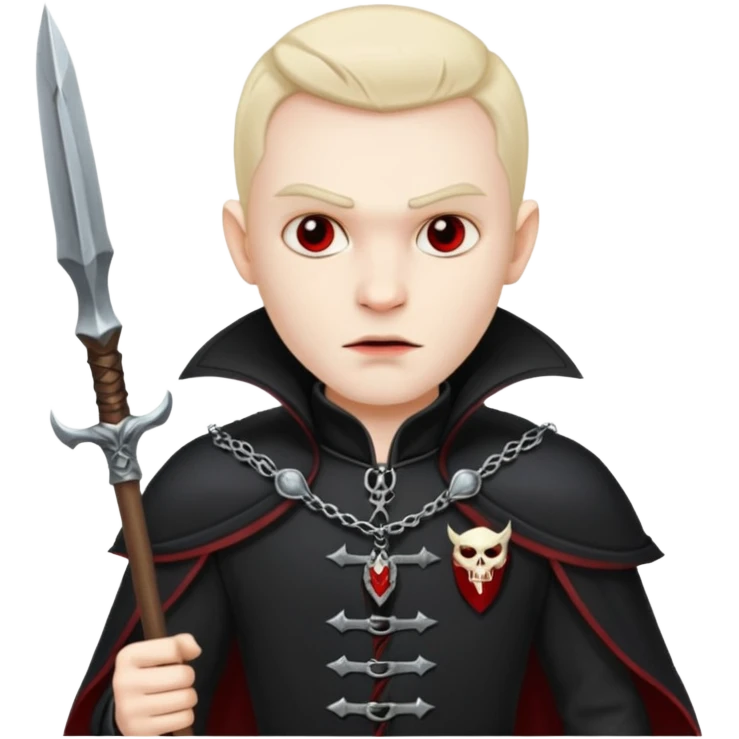 vampire guard with spear emoji