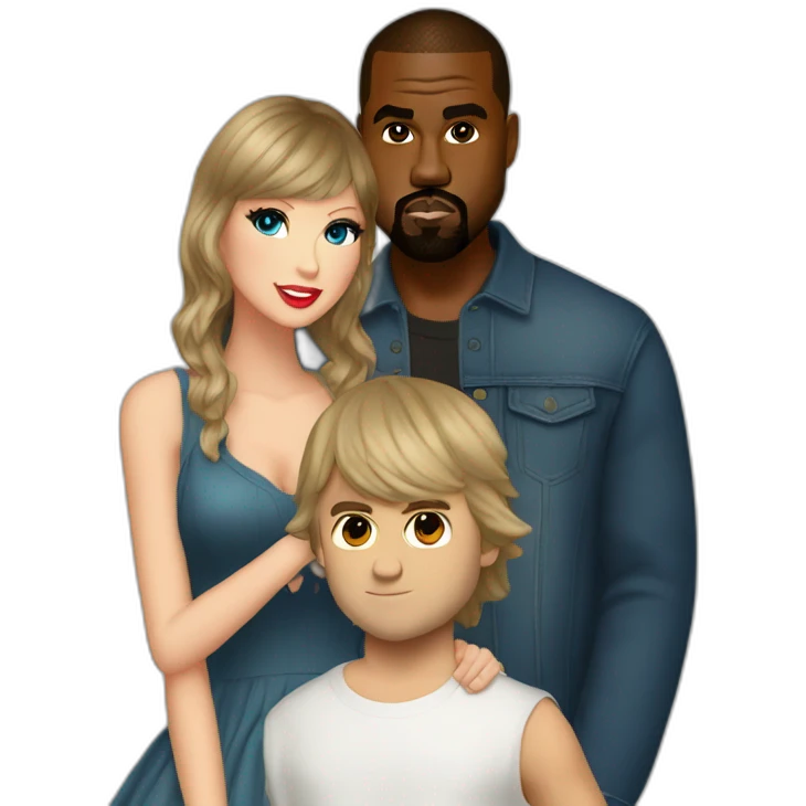 Taylor swift and Kanye west had a child emoji