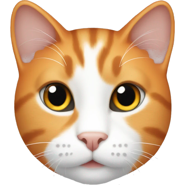 a orange and white cat  emoji
