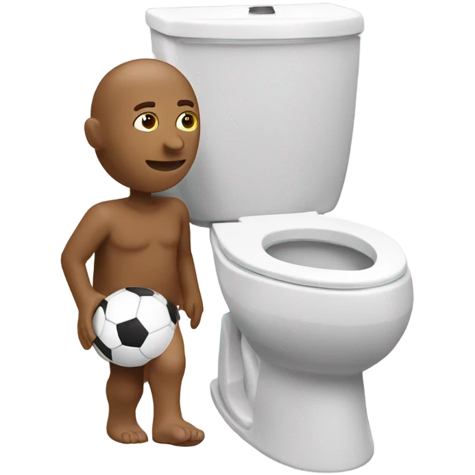 Skibiti toilet playing foot ball emoji