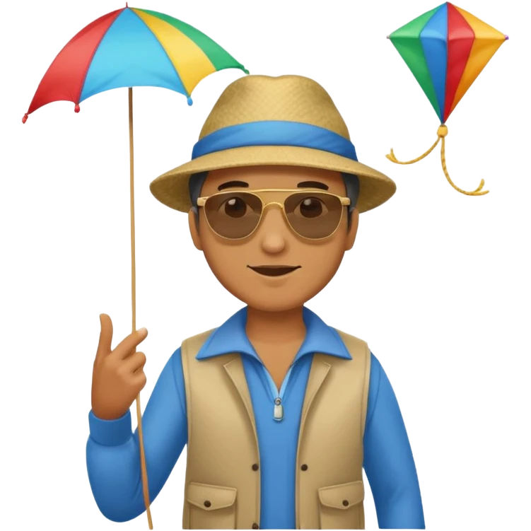 man with kite,Kite Flyers, big kite. emoji