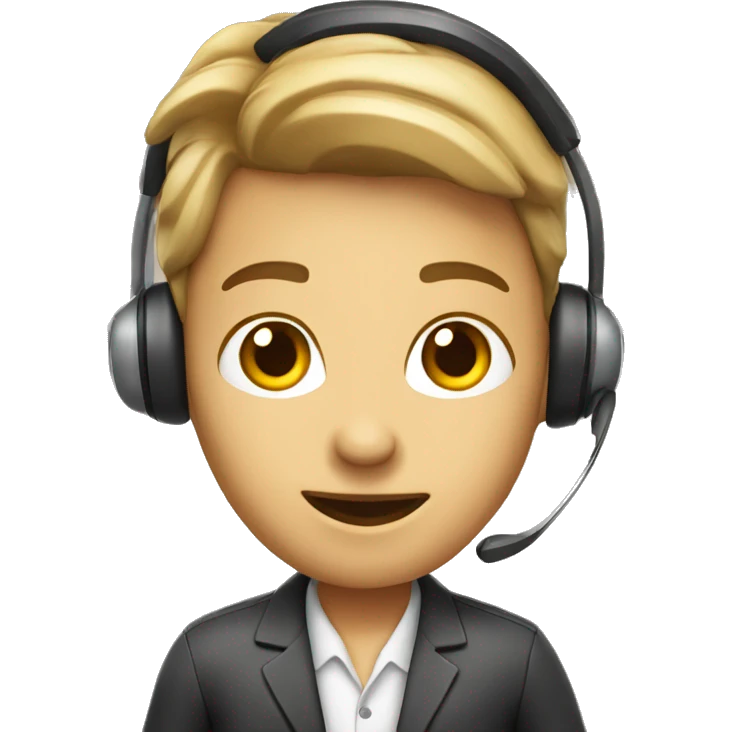 call center agent emoji