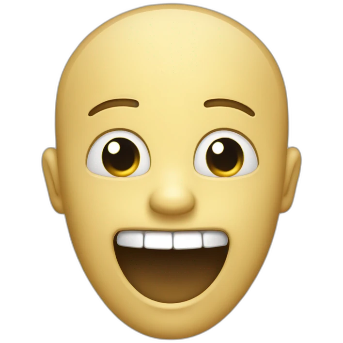 Personne flippante avec un rire atroce  emoji