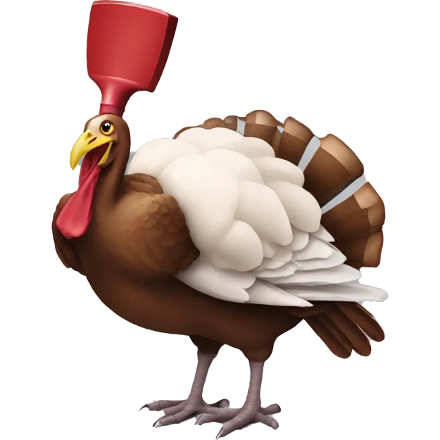 turkey holding meat cleaver emoji