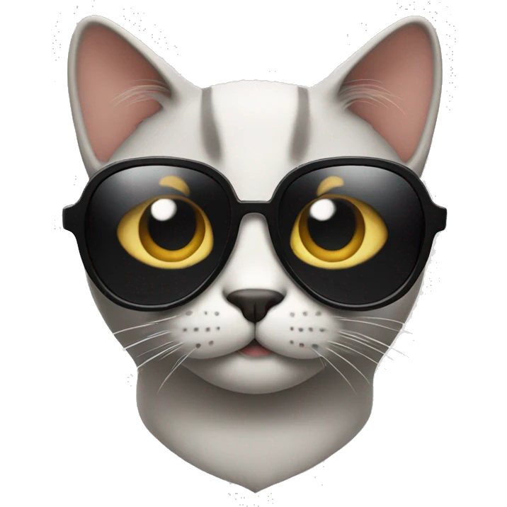 Cat with sunglasses emoji