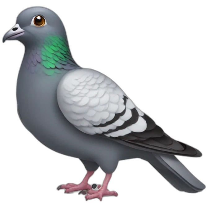 Pigeon pooping emoji