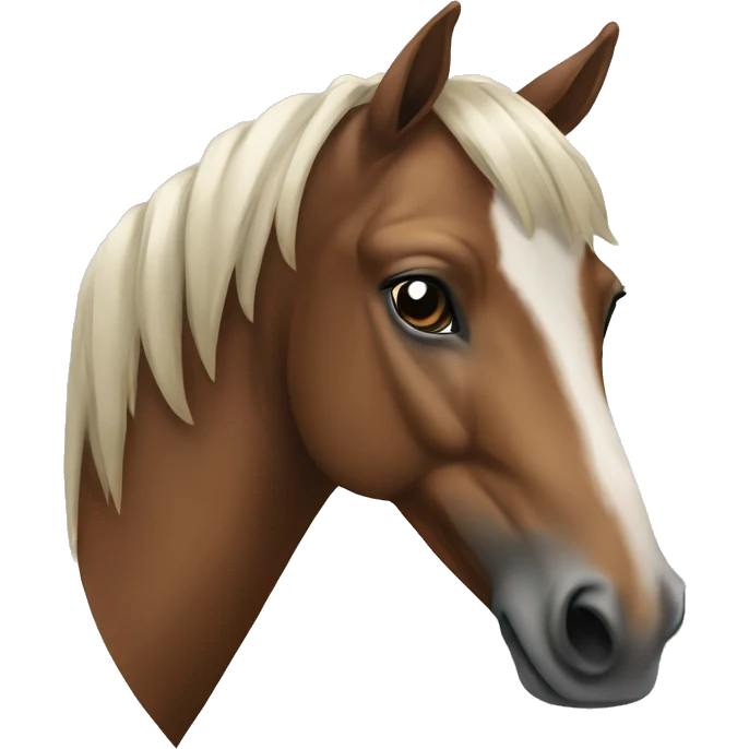 Noriker horse portrait emoji