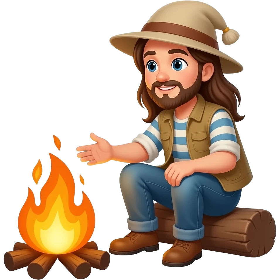 stories around a fire emoji