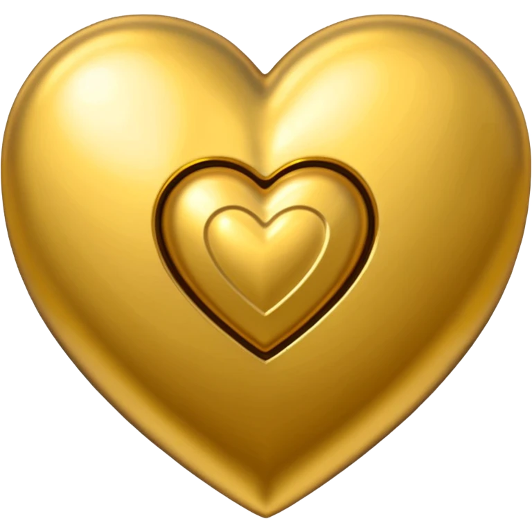 Golden heart with a dollars pattern on it emoji
