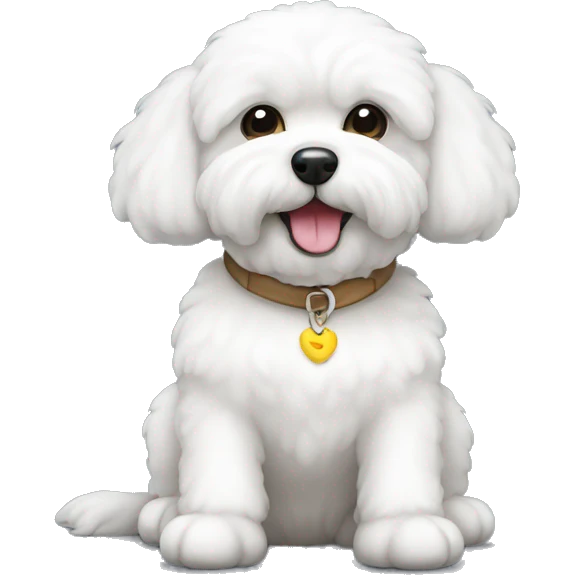 bichon sitting  emoji
