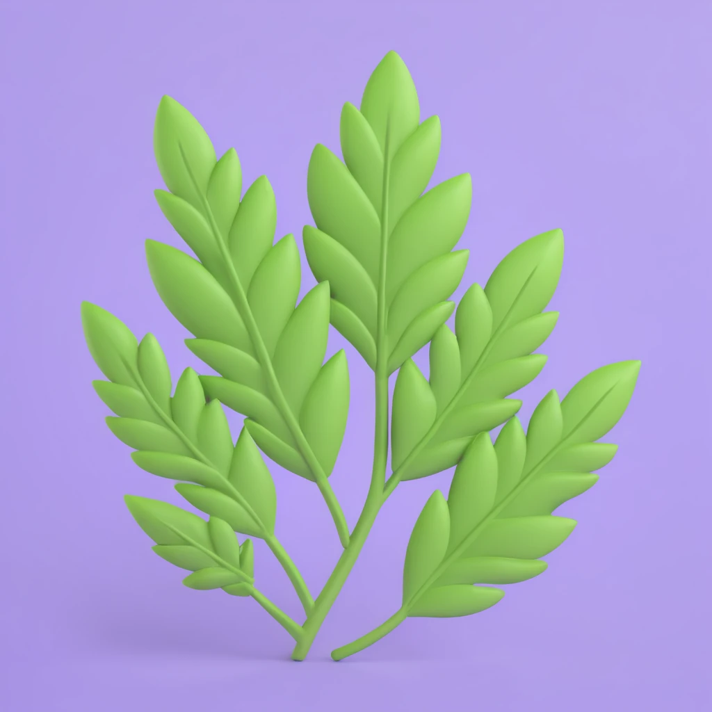Лавровий лист green background  emoji