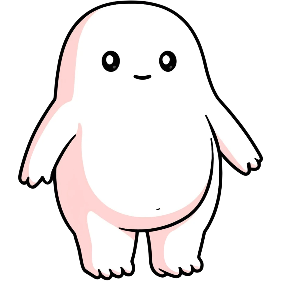 realistic abdomen with adipose tissue, sticker style, rounded shapes, bright colors, friendly atmosphere emoji