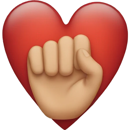heart with finger emoji