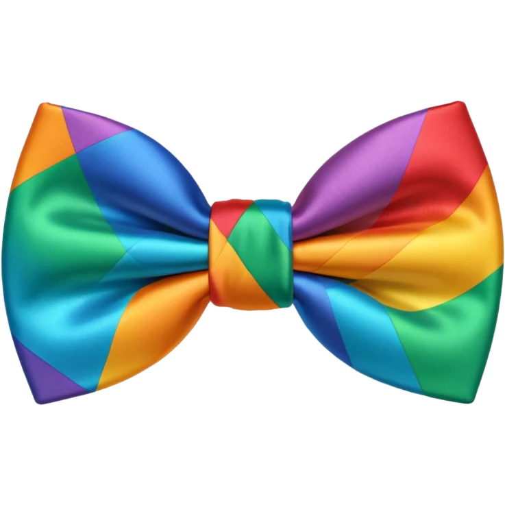 Rainbow bowtie emoji