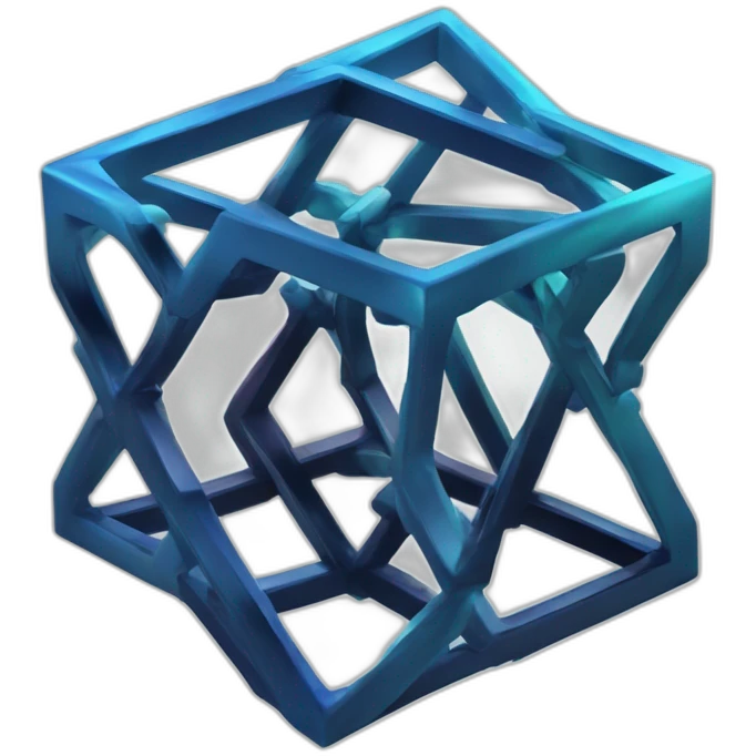 ion learning gradient 4d Tesseract logo hd emoji