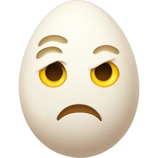 egg with face emoji
