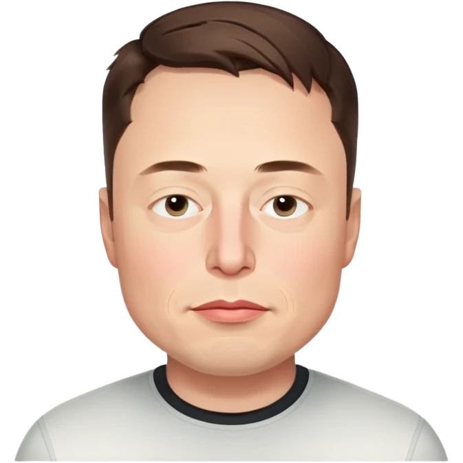 elon musk with eyes half closed emoji