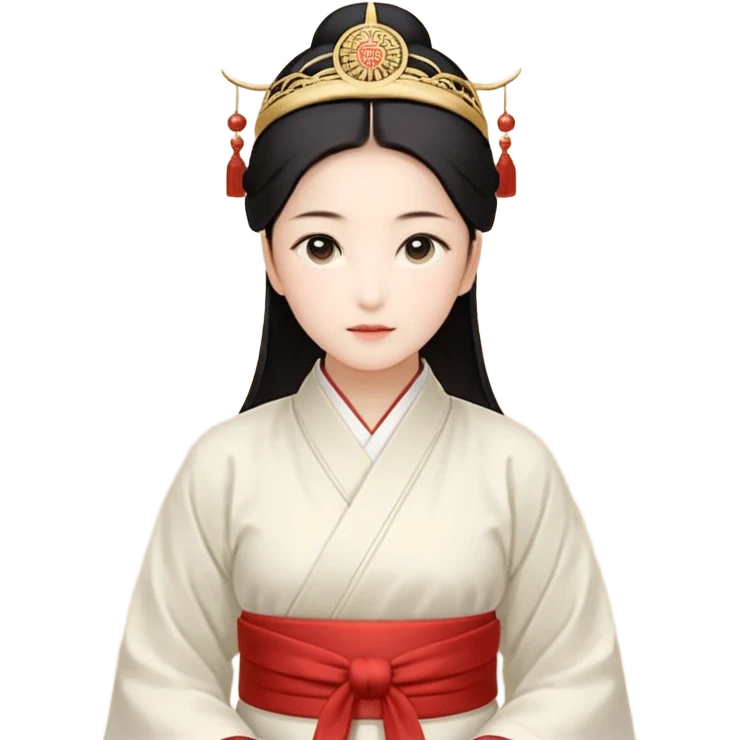 年轻女糕点师——单马尾，围裙，戴着白帽子，拿着裱花袋 emoji