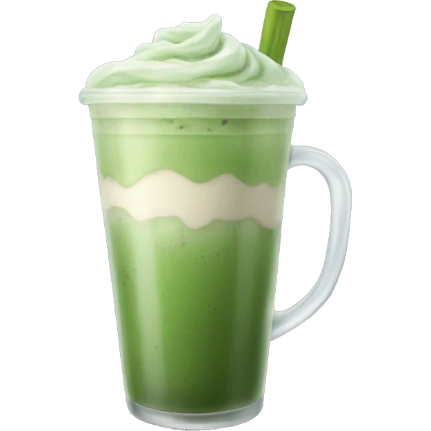 iced matcha latte emoji