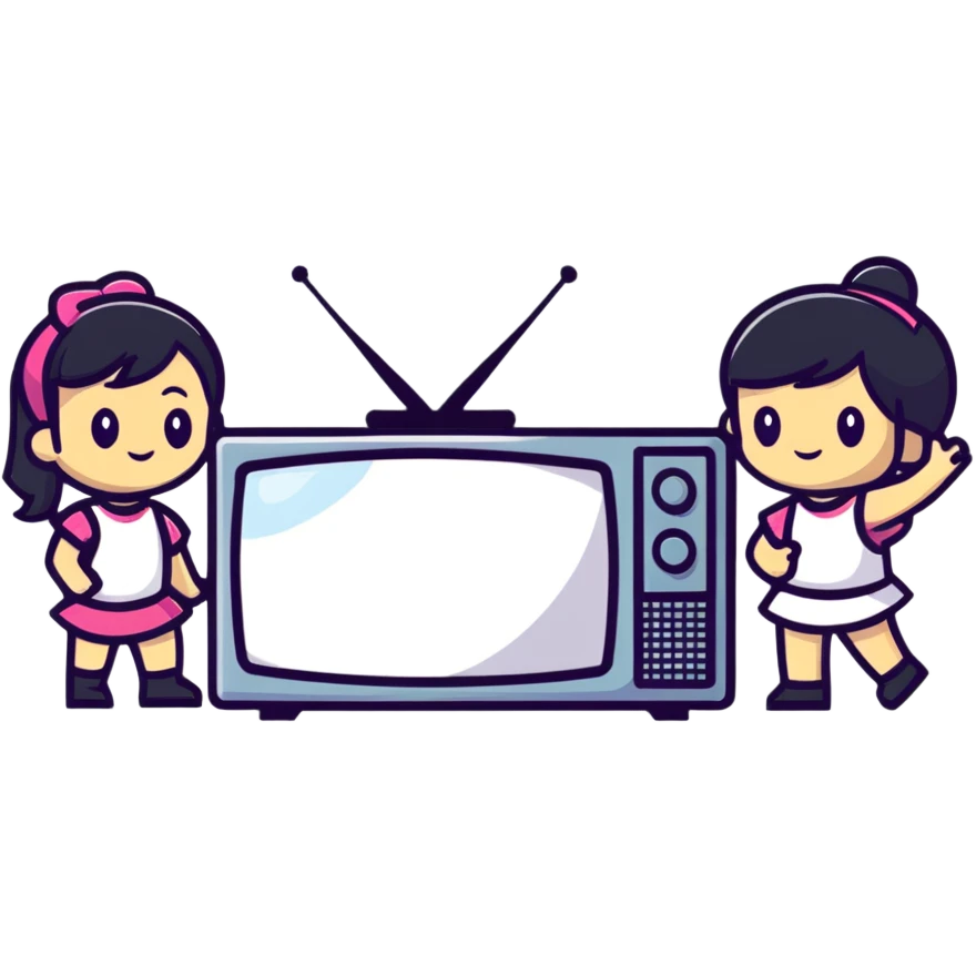TV Girl band logo with vintage vibes emoji