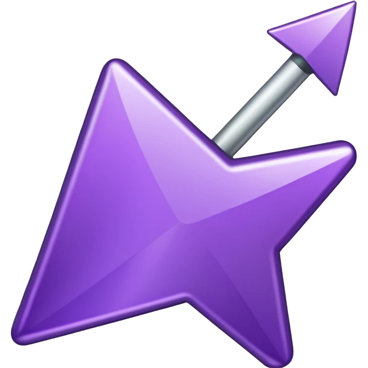 seta para direita roxa emoji