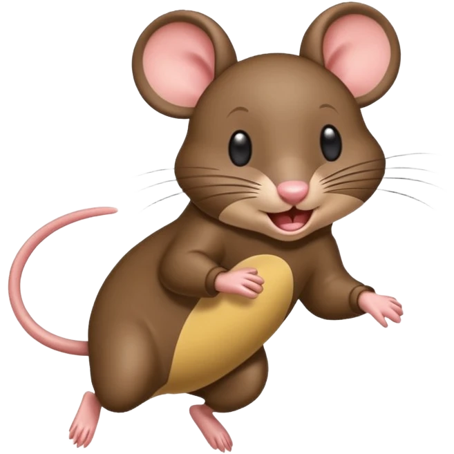une souris qui fait un saut en longueur emoji