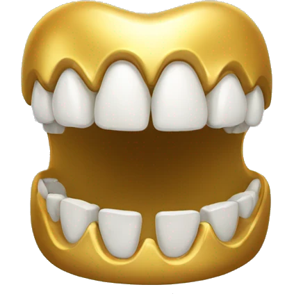 Gold teeth emoji