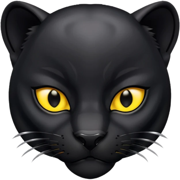 Black panther face only  emoji