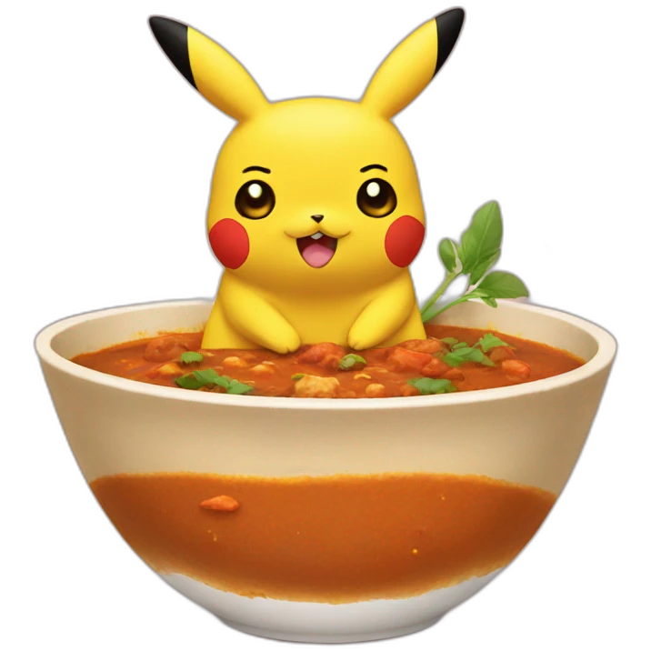 pikachu curry emoji