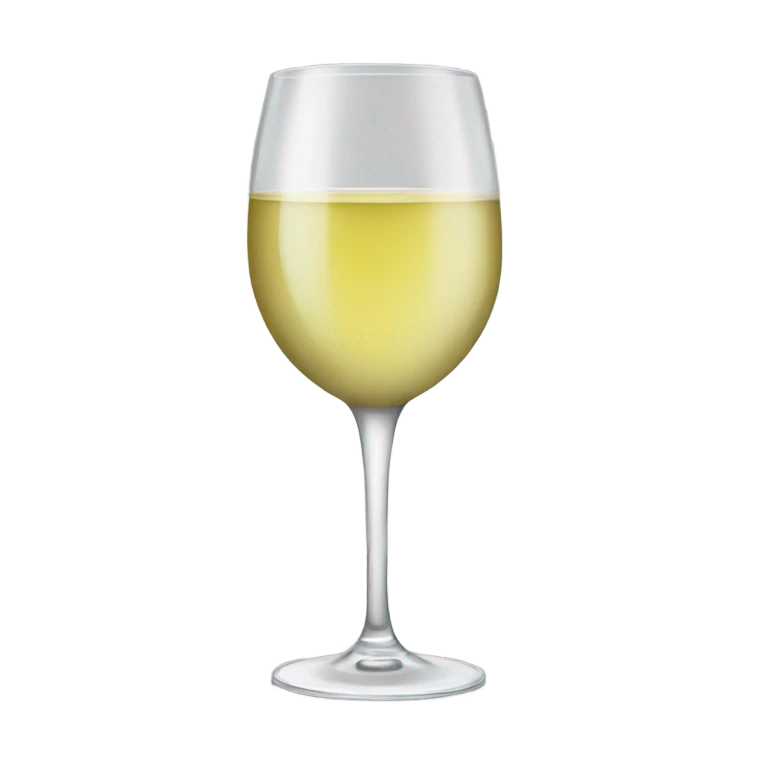 glass of white wine emoji