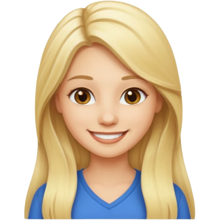women ios emoji blonde long hair emoji