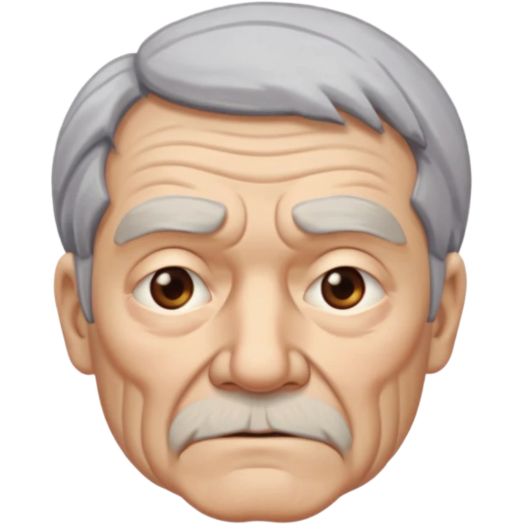 angry old man portrait emoji