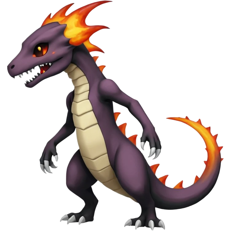 Nebulae Gothic Spooky Marowak-Salandit-Cubone-Duskull-Noibat-Fakémon-hybrid-creature (full body)  emoji