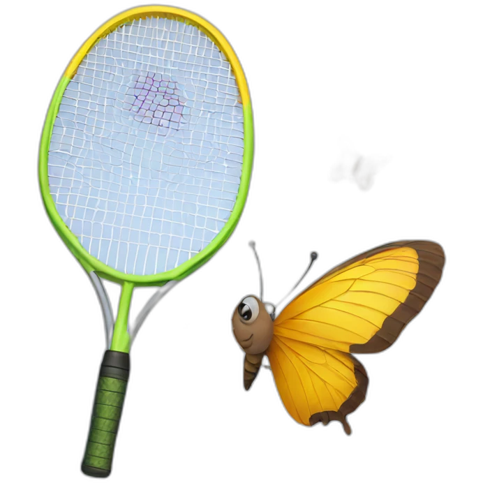 butterfly badminton emoji