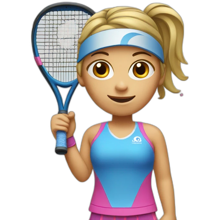 Girl padel player emoji