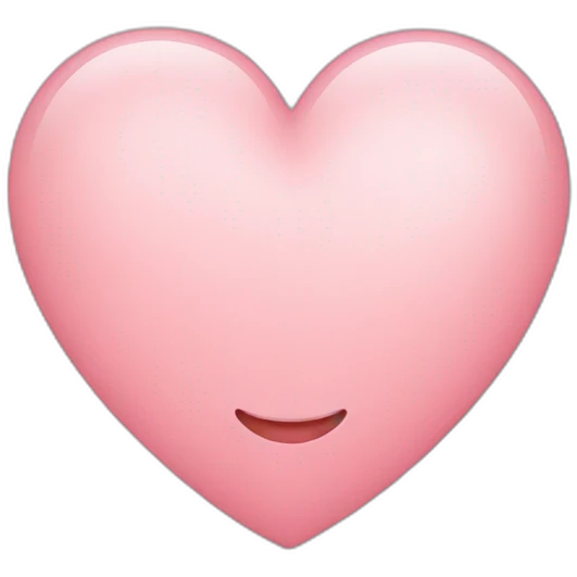 Heart with blush emoji