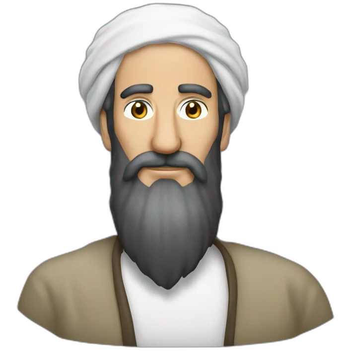 Ben laden avec une barbe emoji