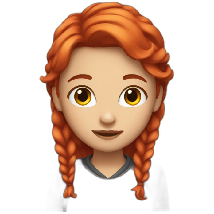 girl whit red hair emoji