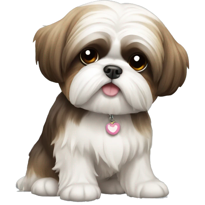 shih tzu café con moño  emoji