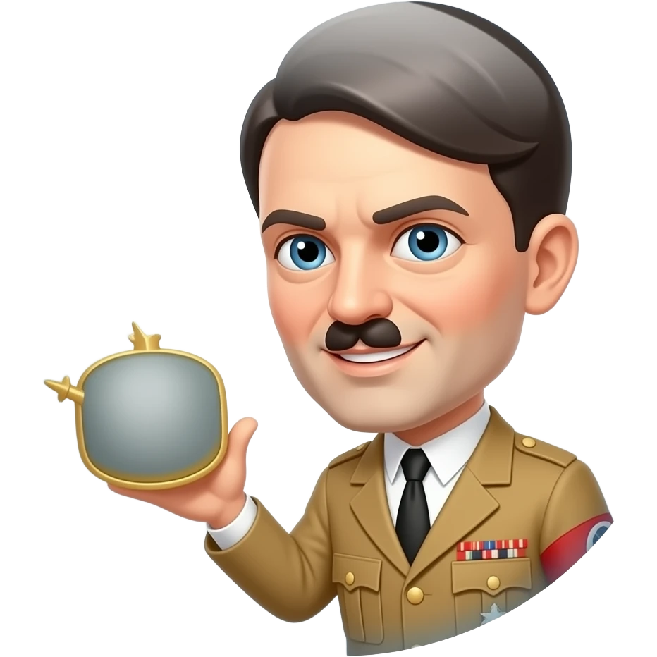 Hitler qui dit dans une bulle fait six seven emoji